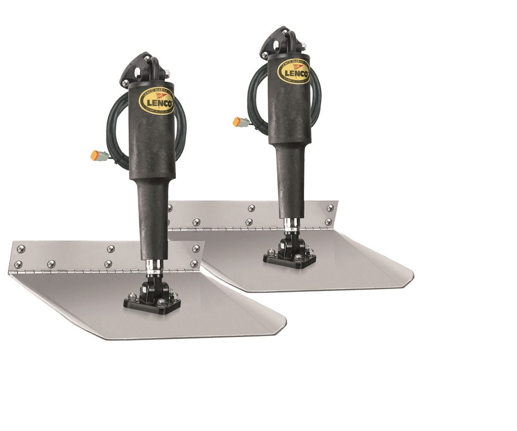 Lenco 12inx24in Standard Mount Trim Tab Kit 12v Requires Switch - 15009-101