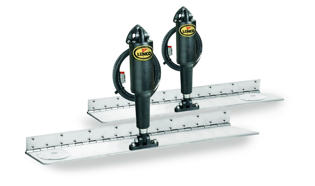 Lenco 4inx30in Hybrid Trim Tab Kit 12 V