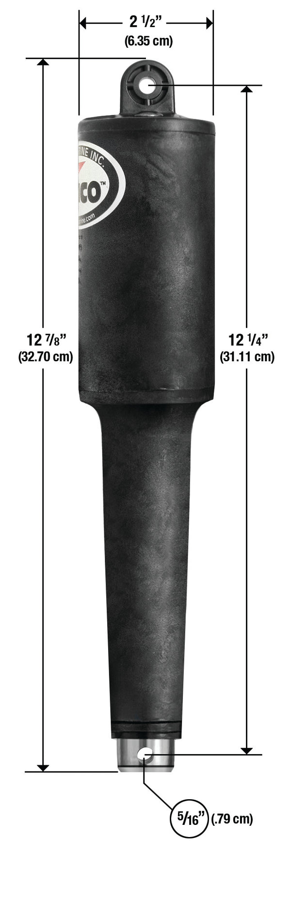 Lenco 4 1/4in Stroke XD Actuator 5/16in x 3/8in 12v - 15153-001
