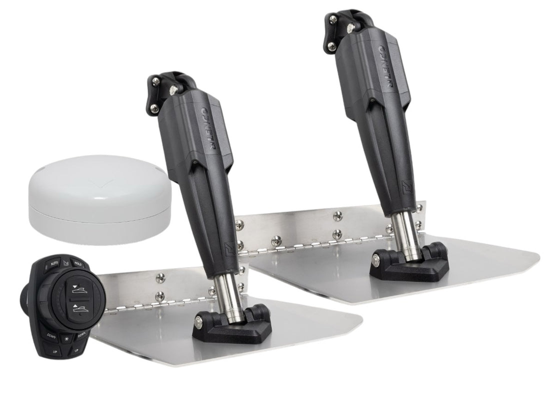 Lenco 12inx12in Standard Mount Trim Tab Kit 12v With Pro Control Auto - 15184-107