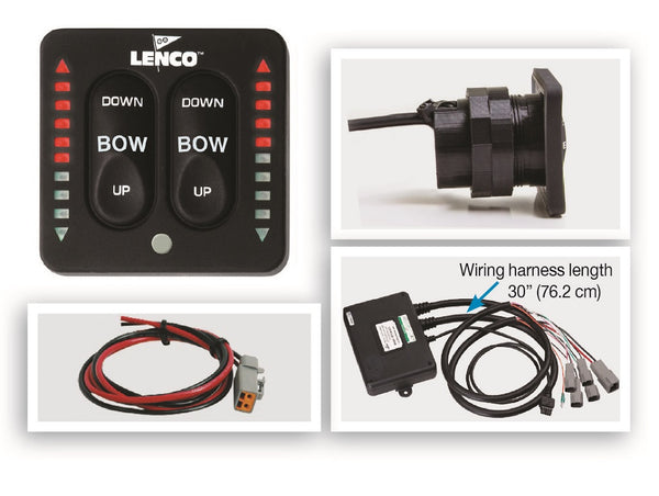 Lenco Led Two Piece Indicator Switch With Pigtail For Dual Actuator Systems
