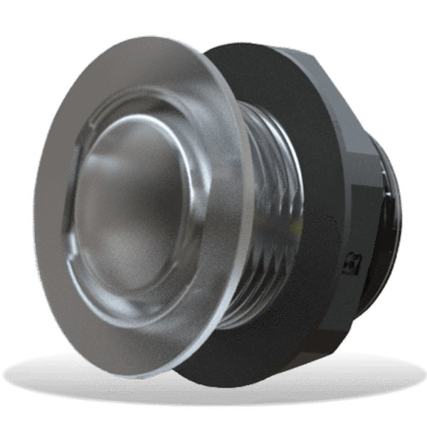 Lumishore LUX LW25 Livewell Light, CRGBW 12/24vDC 0.5 Watt Chrome Bezel - 010-04449-00