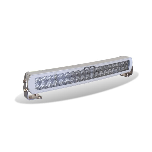 Lumishore 20in Curved Lightbar White LED, White Housing 12/24vDC - 010-04462-00