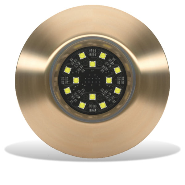 Lumishore ORA TIX404 Thru-Hull Mount Underwater White LED Bronze Housing 12/24vDC - 010-04467-00