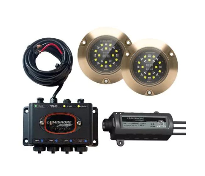 Lumishore LUX SMX154 Set 2 Lights, Hub and LUX Command Center - 010-04510-00