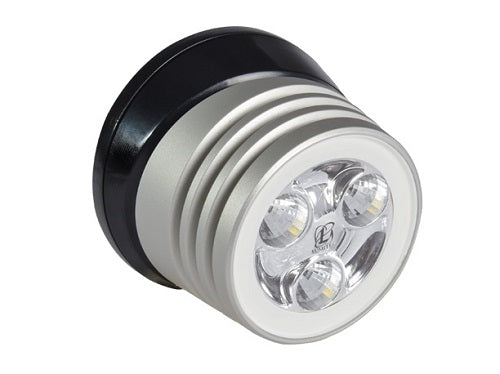 Lumitec Zephyr Deck Light White LED Speader Light Black Base - 101326
