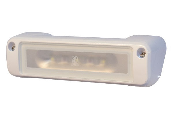 Lumitec Perimeter Flood Light White/Red LED White Finish 12/24v - 101477