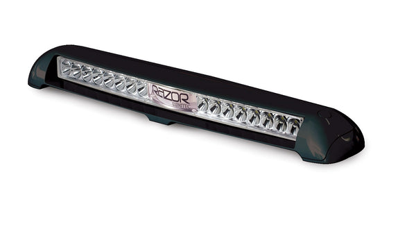 Lumitec Razor Spot Light Bar Flush Mount White LED Black Housing 12/24v - 101589