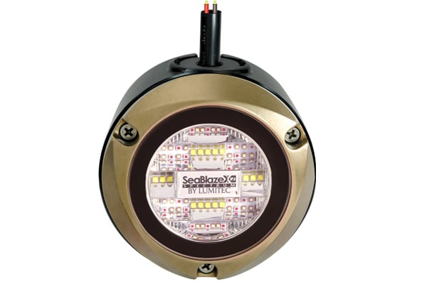 Lumitec Kraken Dock Light Blue/White 10-30vDC Bronze Housing - 101636