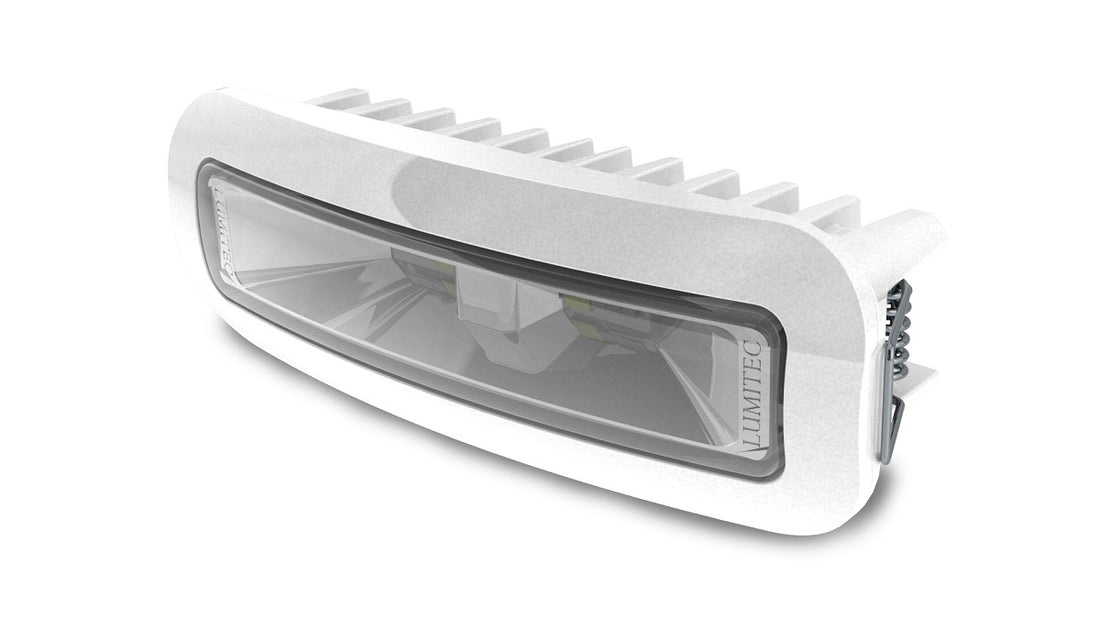 Lumitec Capri3 Flood Light White/Blue LEDfts Dimmable Flush Mount White 12/24v - 101721