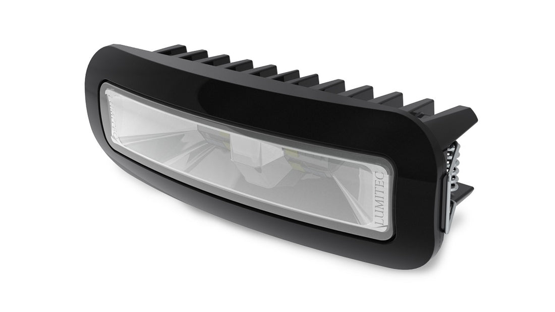 Lumitec Capri3 Flood Light White/Red LEDfts Dimmable Flush Mount Black 12/24v - 101727