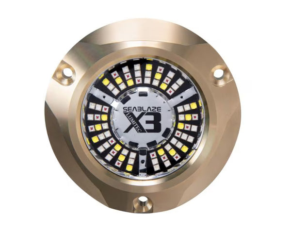 Lumitec Seablaze X3 Spectrum Led Surface Mount Bronze Housing 12/24v
