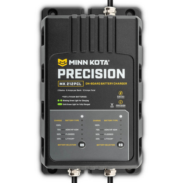 Minn Kota MK212PCL Precision Charger 2 Bank 6 Amps - 1832121