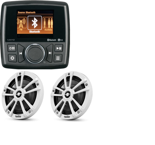 Marine Audio MA112 Stereo With Pair INF622MWBPR - MA112 INF622MWBPR Bundle