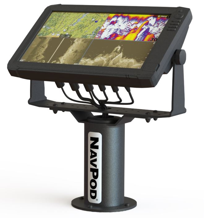 Navpod Pm0841 Pedestal Mount Pre Drilled Mounting Pedestral & Mounting Plate