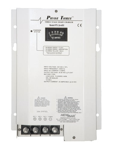 Newmar Pt 24 45 U 24v 45 Amp Charger 115/230 V Input