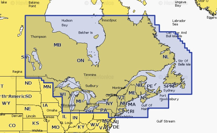 Navionics Platinum+ Npus012 R Canada, East And Great Lakes Micro Sd