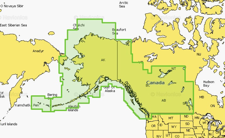 Navionics Platinum+ NPUS013R Canada, West and Alaska microSD - 010-C1467-40