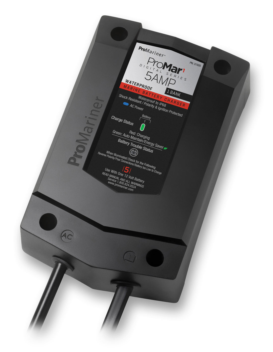 ProMariner ProMar 1 DS 5 Amp 1 Bank Battery Charger - 31505