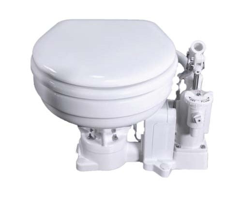 Raritan PH PowerFlush Manual Toilet Household Size Bowl 12v - P102E12