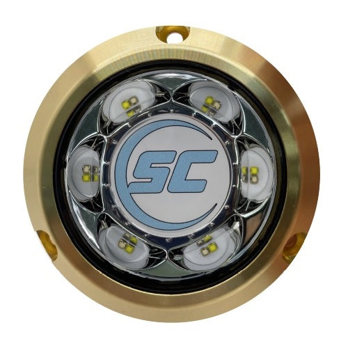 Shadow Caster SC3 Underwater LED Light Bimini Blue 12v Bronze Surface Mount - SC3-BB-BZSM