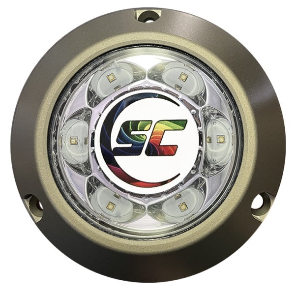 Shadow Caster SC3 Underwater LED Light Blue/White 12v Aluminum Surface Mount - SC3-BW-ALSM