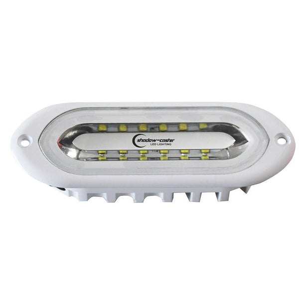 Shadow Caster SCM-SL Spreader Light White, Blue, Red LED Flush Mount White Housing - SCM-SLF-WBR-WH