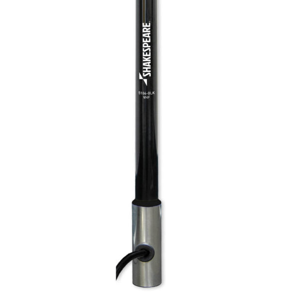 Shakespeare 5104 Black 4ft 3DB VHF Antenna W/15ft RG58 - 5104-BLK