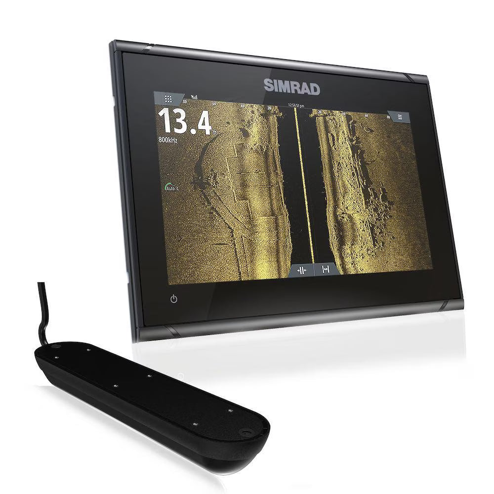 Simrad Go9 Xse Reman 9in Plotter C Map Pro Active Imaging 3 In1 Transducer