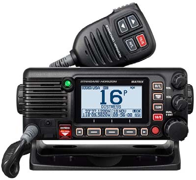 Standard Matrix Ais/Gps Black 25 W Fixed Mount Vhf Nmea2000