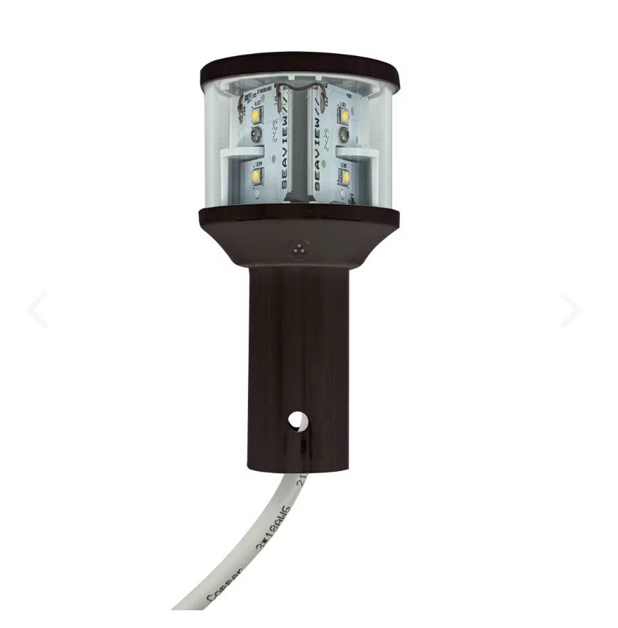 Seaview LTBLED12C5BLK Top 3NM Combination Mast Head All Around LED Light - Black - LTBLED12C5BLK