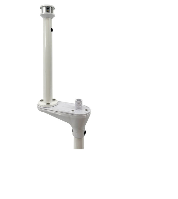 Seaview LTBU1ALED12 12in Light Post with LTBLED12 and Universal Top - LTBU1ALED12