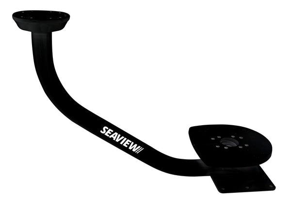 Seaview Pmadm3 M1 Blk Dual Mount Aft Rake Requires Plate Black Finish