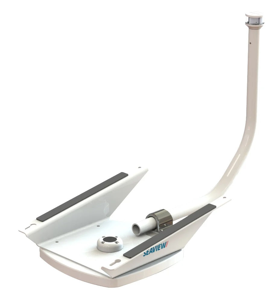 Seaview SVSLWBLED Wedge Base For Starlink - White with Light Bar and 3nm LED - SVSLWBLED