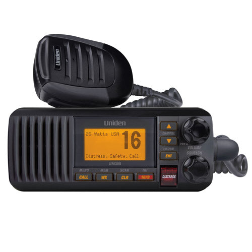 Uniden UM385BK Black VHF Class D DSC 25 Watt - UM385BK