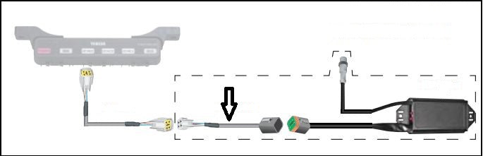 Yamaha 6in NMEA2000 AGI and Helm Master Adapter - 6Y9-83553-50-00