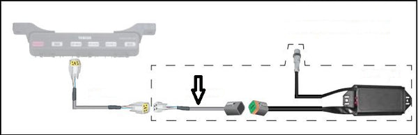 Yamaha 6in NMEA2000 AGI and Helm Master Adapter - 6Y9-83553-50-00